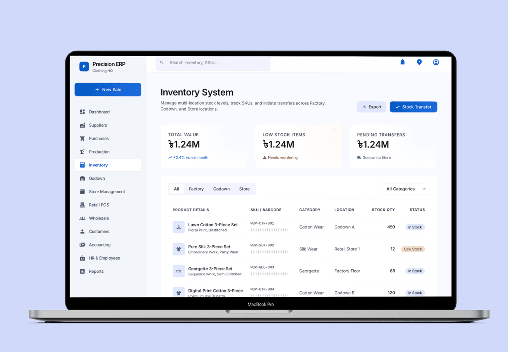 PrecisionERP Platform